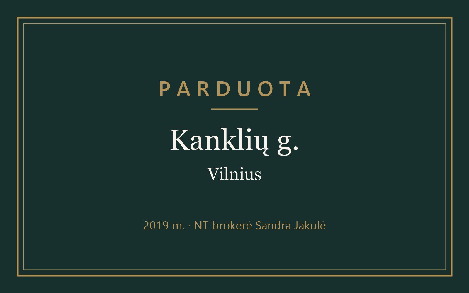 Vilnius, Antakalnis, Kanklių g. – PARDUOTAS 1