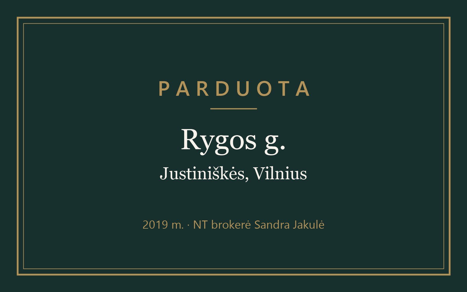 Vilnius, Justiniškės, Rygos g. 13 – PARDUOTAS 1